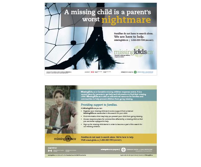 MissingKids.ca "Worst Nightmare" Campaign Card