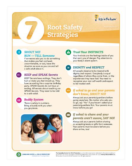 7 Root Safety Strategies Safety Sheet